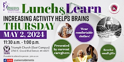 Universal Dementia, Lunch & Learn primary image