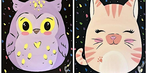 Imagem principal do evento Fluffy Squishy Animals - Paint and Sip by Classpop!™