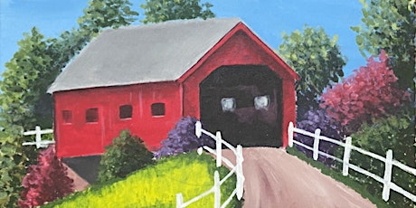 Red Covered Bridge - Paint and Sip by Classpop!™