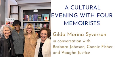 A CULTURAL EVENING with Four Women Memoirists primary image