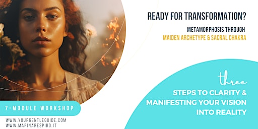 Imagem principal do evento MAIDEN Archetype: 3 Steps to Manifesting your Vision into Reality