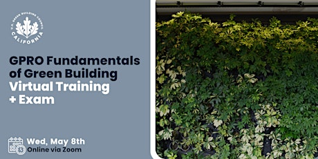 GPRO Fundamentals of Building Green Virtual Training + Exam