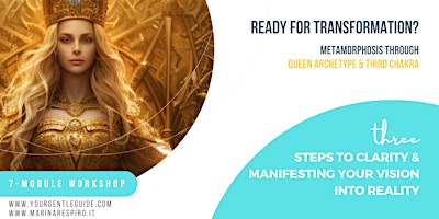 QUEEN Archetype: 3 Steps to Manifesting your Vision into Reality primary image