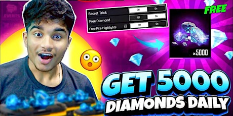 Updated Method Free Fire, You also get Free 5000 Diamond in Free Fire Games