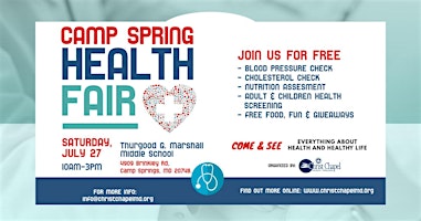 Hauptbild für Camp Spring Health Fair