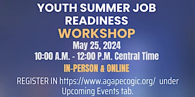 Youth Summer Job Readiness Workshop primary image