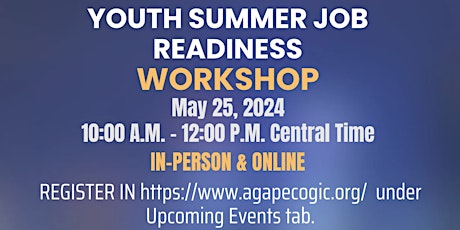 Youth Summer Job Readiness Workshop