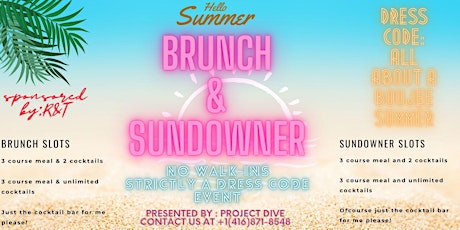 hello summer BRUNCH and SUNDOWNER party event