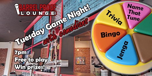 Tuesday Game Night With Comedians! primary image