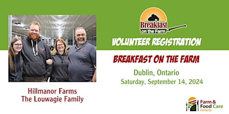 Breakfast on the Farm Volunteer Registration Dublin