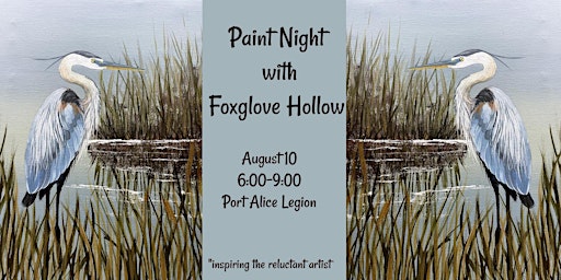 Imagem principal do evento Port Alice Paint Night with Foxglove Hollow