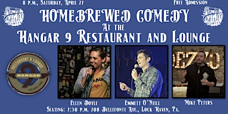 Homebrewed Comedy at the Hangar 9 Restaurant and Lounge