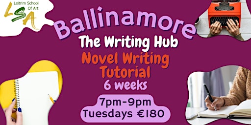 Primaire afbeelding van (B) Novel Writing, 6 Tues,7-9pm May 21st,28th,Jun 4th,11th,18th,25th