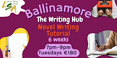 Imagem principal de (B) Novel Writing, 6 Tues,7-9pm May 21st,28th,Jun 4th,11th,18th,25th