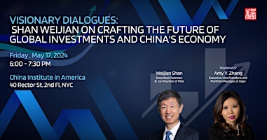 Imagem principal do evento Shan Weijian on Crafting the Future of Global Investments & China's Economy