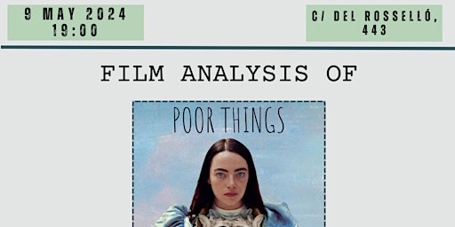 Image principale de POOR THINGS-Psychological Film Analysis (In Person)