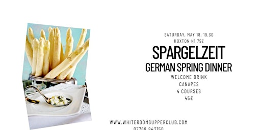German Spring Dinner ft White Asparagus  primärbild