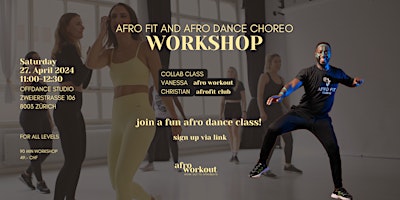 Imagem principal do evento AFRO DANCE AND AFRO FIT WORKSHOP IN ZÜRICH!