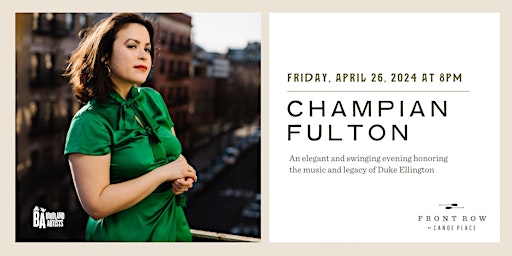 Primaire afbeelding van Champian Fulton Celebrates Duke Ellington and Beyond