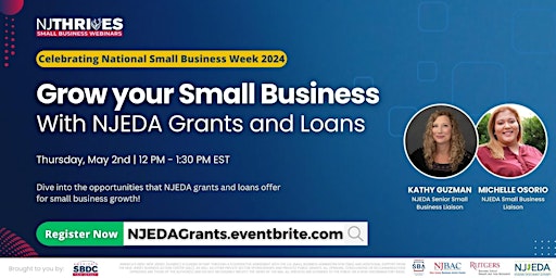 Image principale de Grow your Small Business with NJEDA Grants and Loans