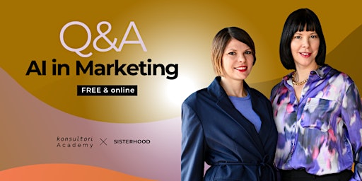 Primaire afbeelding van FREE online discussion and Q&A about AI IN MARKETING