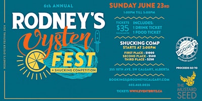 Imagem principal do evento Rodney's Oyster Fest 2024