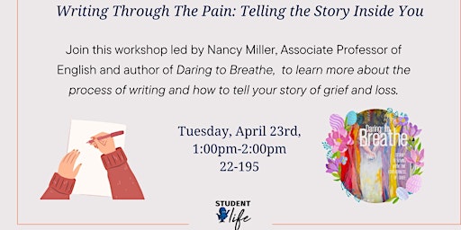 Imagem principal do evento Writing Through the Pain: Telling the Story Inside You