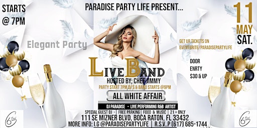 ALL WHITE AFFAIR ELEGANT R&B LIVE BAND PARTY primary image