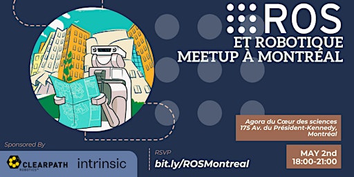Rencontre ROS et robotique à Montréal / ROS and robotics meetup in Montreal primary image