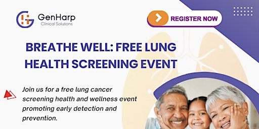 Imagem principal do evento Breathe Well: Free Lung Health Screening Event