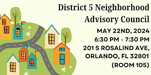 Hauptbild für District 5 Neighborhood Advisory Council
