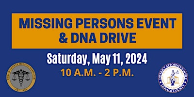 Imagem principal do evento Missing Persons Event & DNA Drive