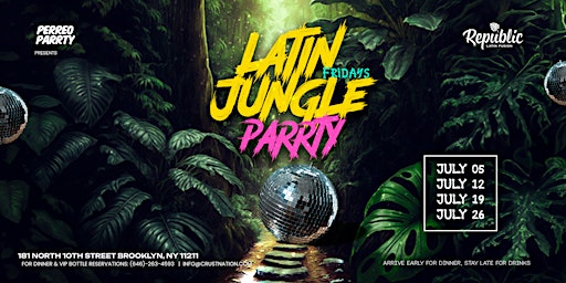 Image principale de Reggaeton Jungle Parrty - Fridays @ Republic - Latin Dance Party