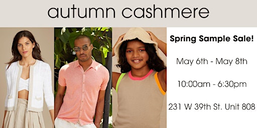 Imagem principal do evento Autumn Cashmere Sample Sale