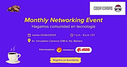 Monthly Networking Event - Abril