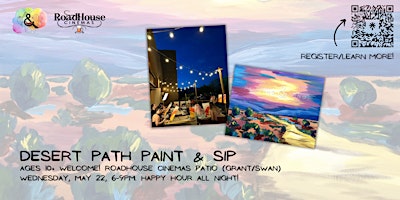 Imagem principal do evento Desert Path Paint and Sip at Roadhouse Cinemas