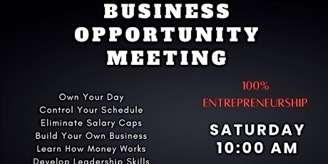 Entrepreneurship Opportunity Meeting