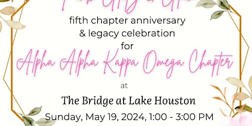 Immagine principale di Alpha Alpha Kappa Omega 5th Anniversary & Legacy Celebration 