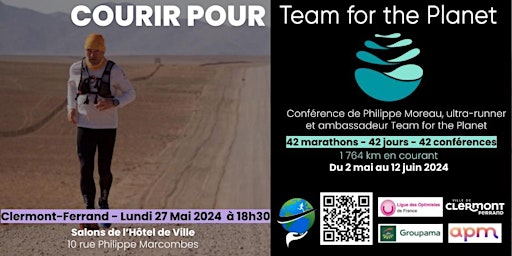 Imagem principal do evento Courir pour Team For The Planet - Clermont Ferrand