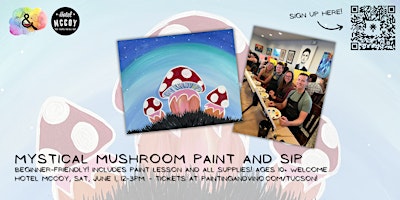 Hauptbild für Mystical Mushroom Paint and Sip at Hotel McCoy