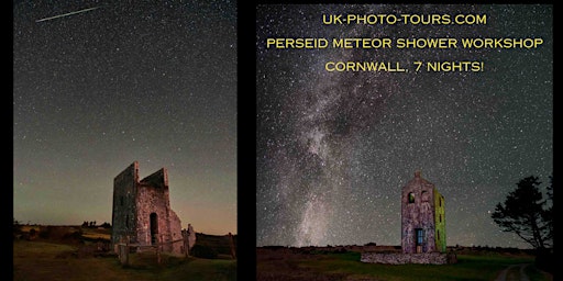 Primaire afbeelding van Perseid Meteor Shower Photo Workshop - Cornwall (incl trans from London)