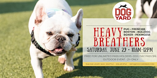 Heavy Breathers Meetup at the Dog Yard Bar - Sunday, June 29 primary image
