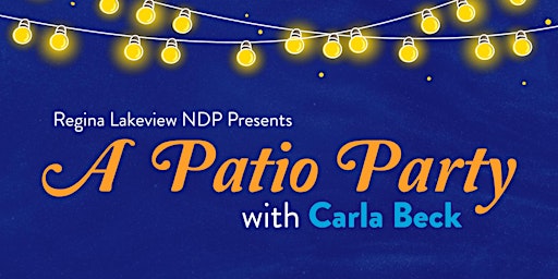 Regina Lakeview NDP Patio Party  primärbild