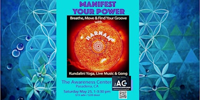 Imagem principal do evento ✨Manifest your Power ~ Breathe, Move, and Find your Groove w/Harnam✨