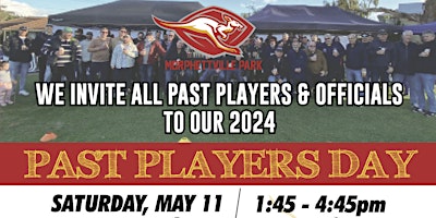 2024 Morphettville Park Football Club Past Players Day primary image