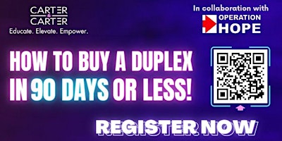 Hauptbild für How to Buy a Duplex in 90 Days or Less!