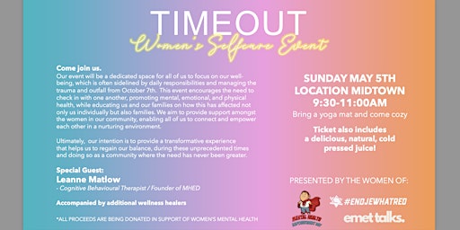 Imagem principal do evento Timeout Women's Selfcare Event