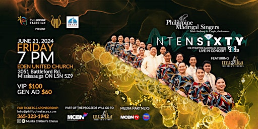 Imagem principal do evento The Philippine Madrigal Singers INTENSIXTY Live in Full Concert - Toronto