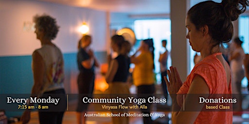 Imagem principal do evento Community Yoga Class - Monday 7.15 am