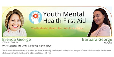 Imagem principal de Youth Mental Health First Aid Certification ZOOM Training